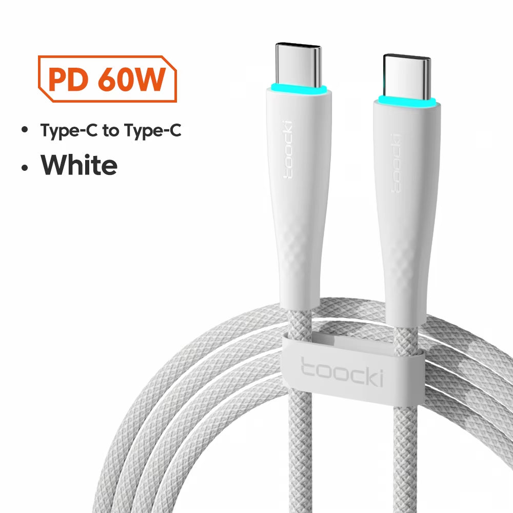 100W USB C Cable 5A Fast Charging Type C Cable for Xiaomi 12 Poco F3 F4 Samsung 3.0 USB C to USB C PD Cable for Macbook